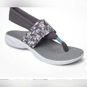 Vionic Serene Tia Gray Active Sling Orthotic Woven Sandals Size
6 Women's